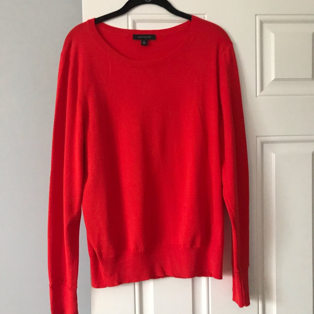 NWOT Ann Taylor bright red sweater